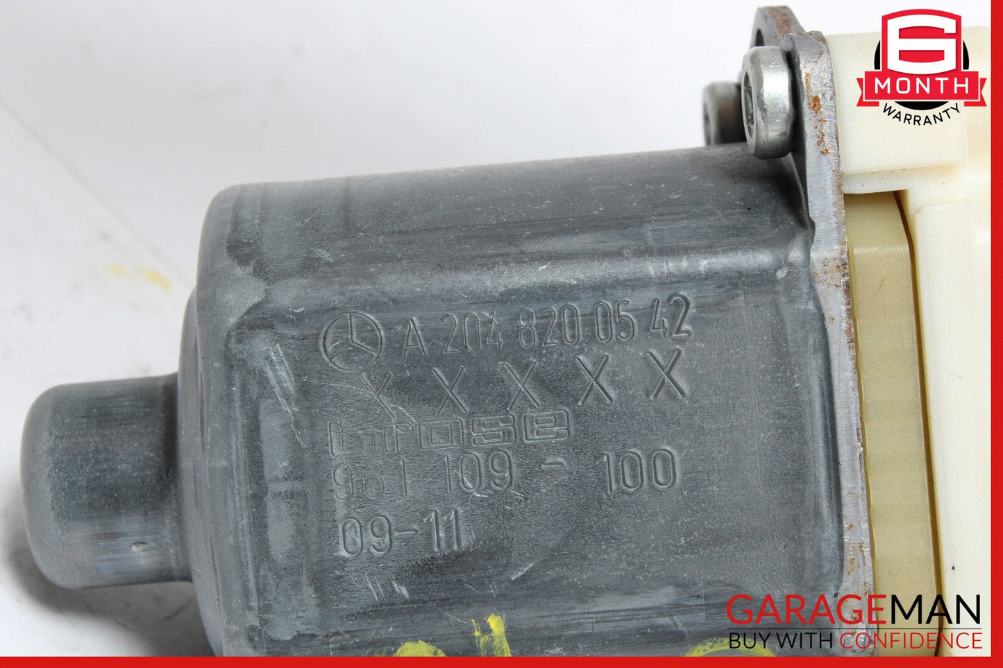 08-16 Mercedes W204 C300 GLK350 Rear Left Door Window Regulator Motor OEM