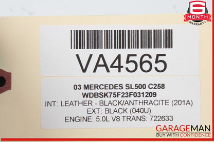 00-06 Mercedes R230 SL500 S500 E500 Intake Camshaft Cylinder Head OEM