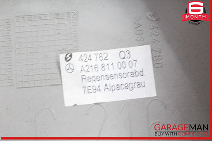 07-10 Mercedes W216 CL550 Front Interior Rear View Mirror Gray 2168110007 OEM