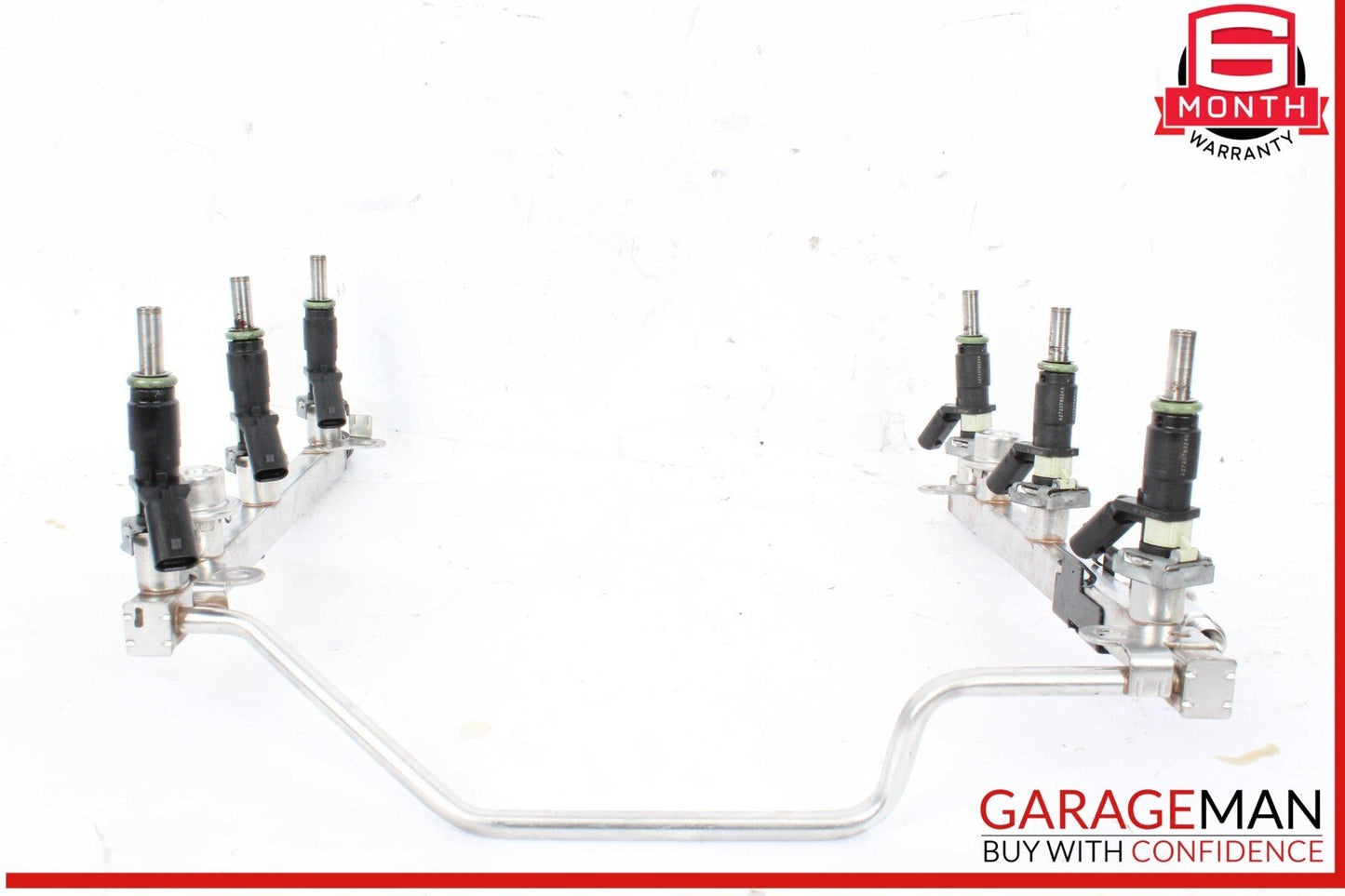 05-12 Mercedes W212 E350 Wagon SLK300 Fuel Injector Rail w/ Fuel Injectors OEM