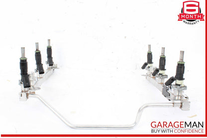 05-12 Mercedes W212 E350 Wagon SLK300 Fuel Injector Rail w/ Fuel Injectors OEM