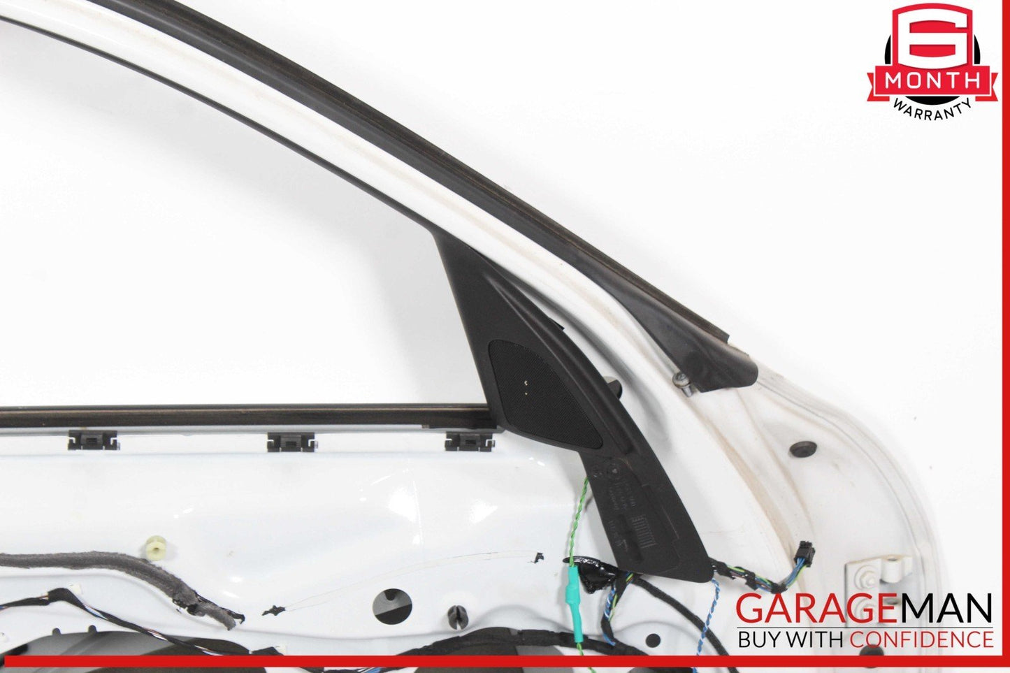 12-15 BMW X1 Front Left Driver Side Door Shell White OEM