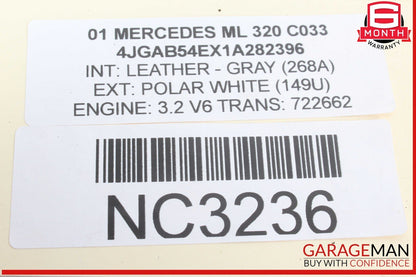 00-08 Mercedes W163 ML320 Power Steering Pump Reservoir Assembly 0004600183 OEM