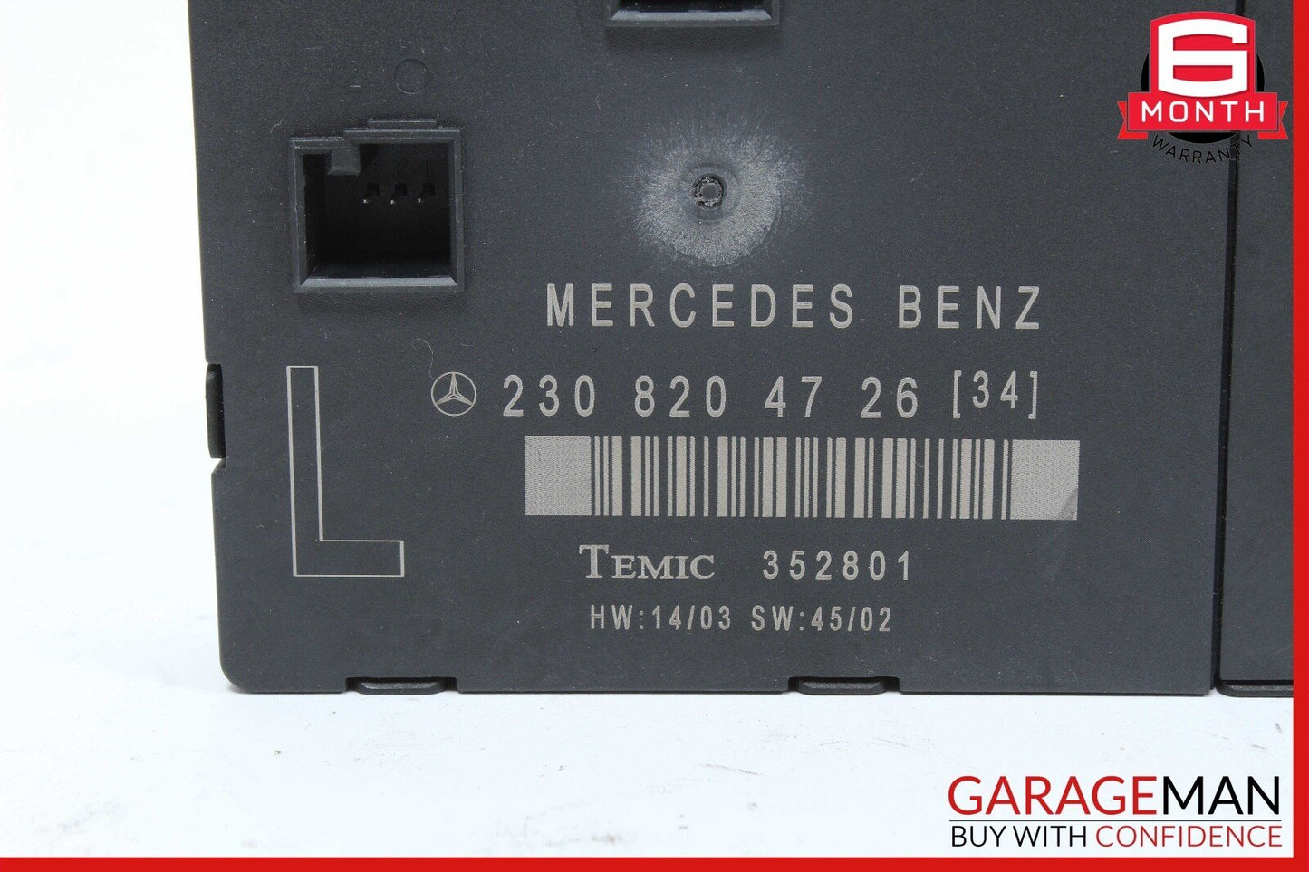 03-08 Mercedes R230 SL500 Front Left Driver Side Door Control Module Unit Q3 OEM