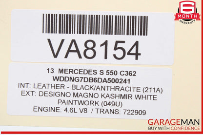 07-14 Mercedes W221 S550 Front Left Driver Side Door Lock Latch Actuator OEM