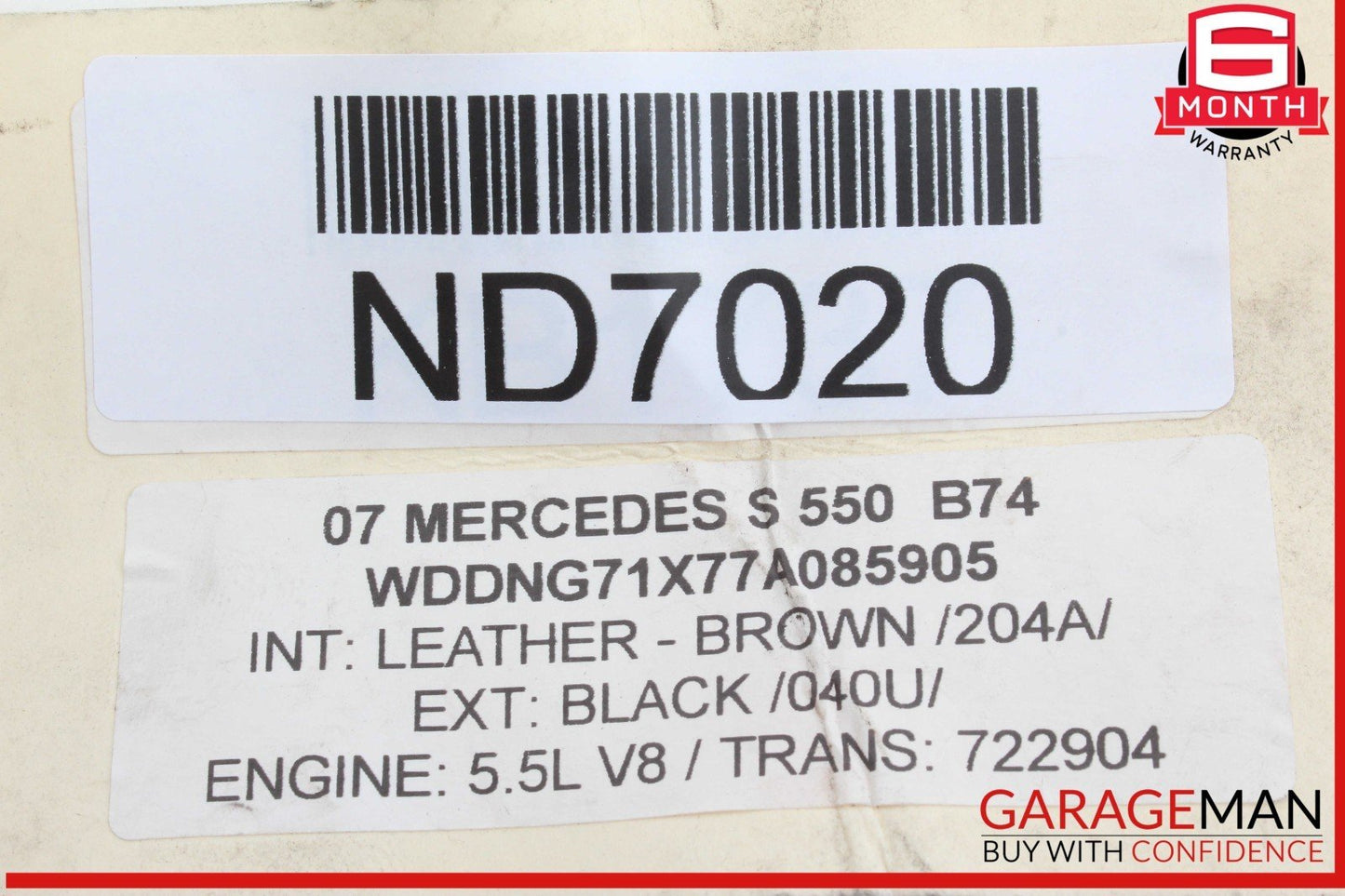 07-13 Mercedes W221 S550 S400 Rear Right or Left Side Door Control Module OEM