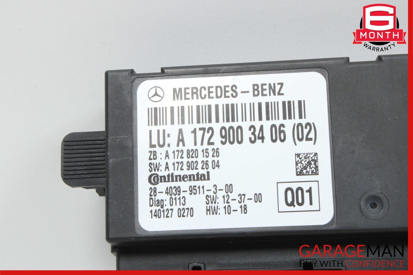12-20 Mercedes R172 SLK250 SLC300 Roof Convertible Top Module Control OEM