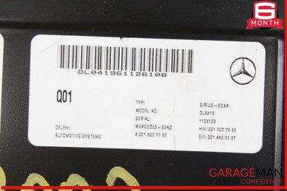 07-14 Mercedes W221 S550 SLK350 Sirius Satellite Radio Module Receiver OEM