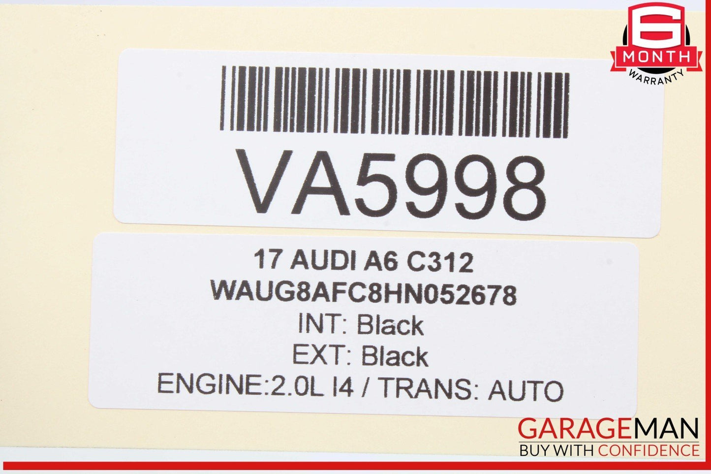 12-18 Audi A6 A7 Rear Left Driver Side Door Lock Latch Actuator 4G0839015D OEM