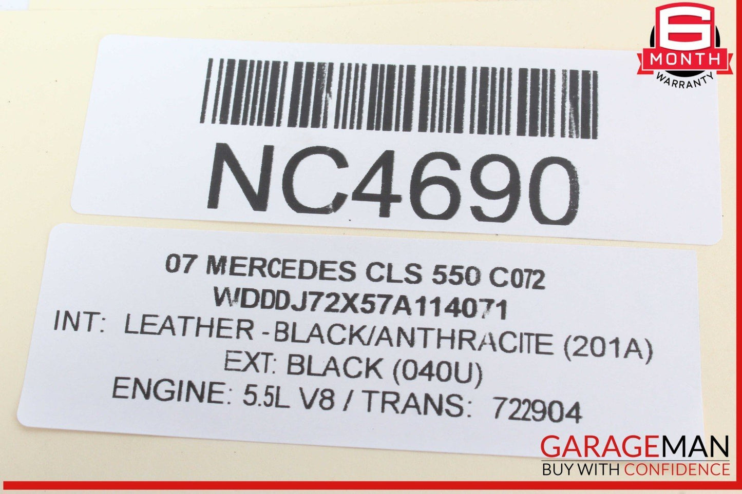 06-11 Mercedes W219 CLS550 CLS500 Front Right Door Control Module 2198200726 OEM