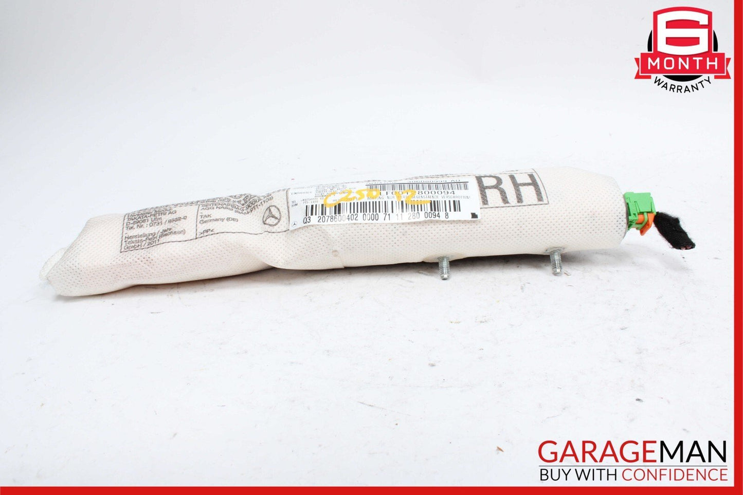 10-17 Mercedes W204 C250 E350 Coupe Front Right Side Seat Airbag Air Bag OEM