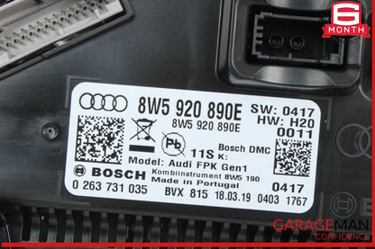 19-20 Audi S5 A5 RS5 Q5 SQ5 Speedometer Instrument Cluster Gauge 8W5920890E OEM