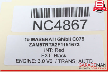 14-17 Maserati Ghibli Speedometer Odometer Instrument Cluster Gauge OEM