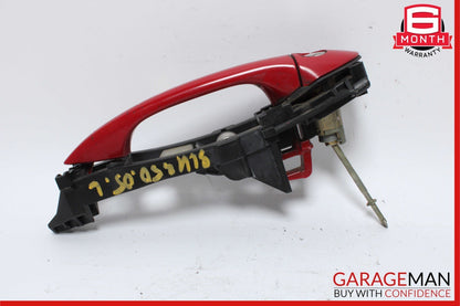 05-11 Mercedes R171 SLK350 Front Left Driver Side Exterior Door Handle Red OEM