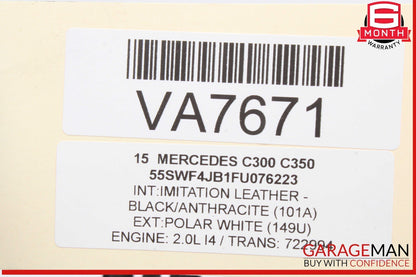 15-20 Mercedes W205 C300 C400 C350e Rear Right Door Lock Latch Actuator OEM