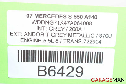 07-09 Mercedes W221 S550 S63 AMG Rear Parking PDC Parktronic Display OEM