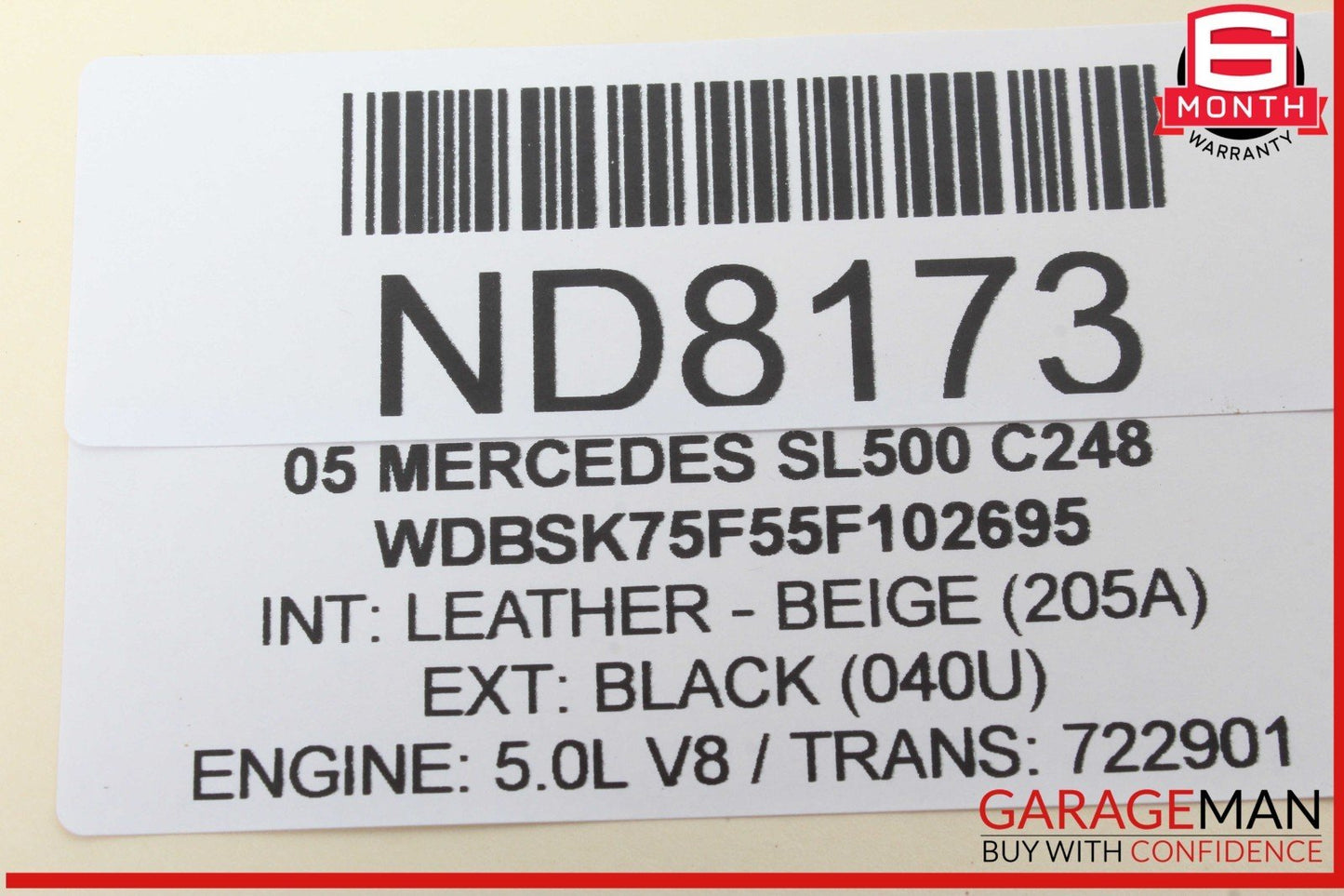 03-12 Mercedes R230 SL500 SL550 SL55 AMG Headlight Control Switch Assembly OEM