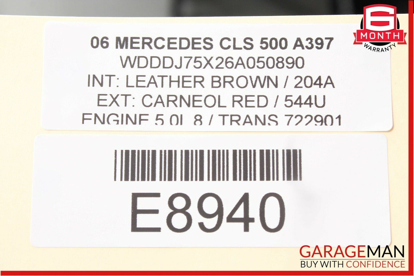 06-11 Mercedes CLS500 CLS55 AMG Rear Left Door Lock Latch Actuator Keyless Go