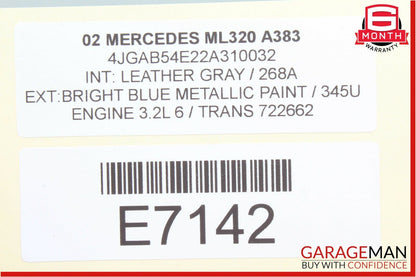 02-05 Mercedes W163 ML320 Front Right Passenger Side Door Sound Audio Speaker