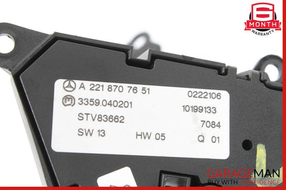07-13 Mercedes W221 S550 CL550 Front Left Side Seat Control Switch Set Assembly