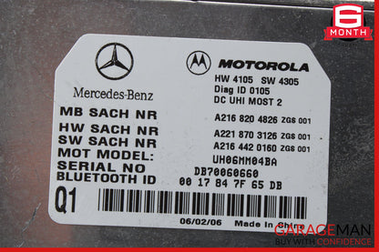 07-10 Mercedes W221 S550 CL550 Bluetooth Communication Module 2168206726 OEM