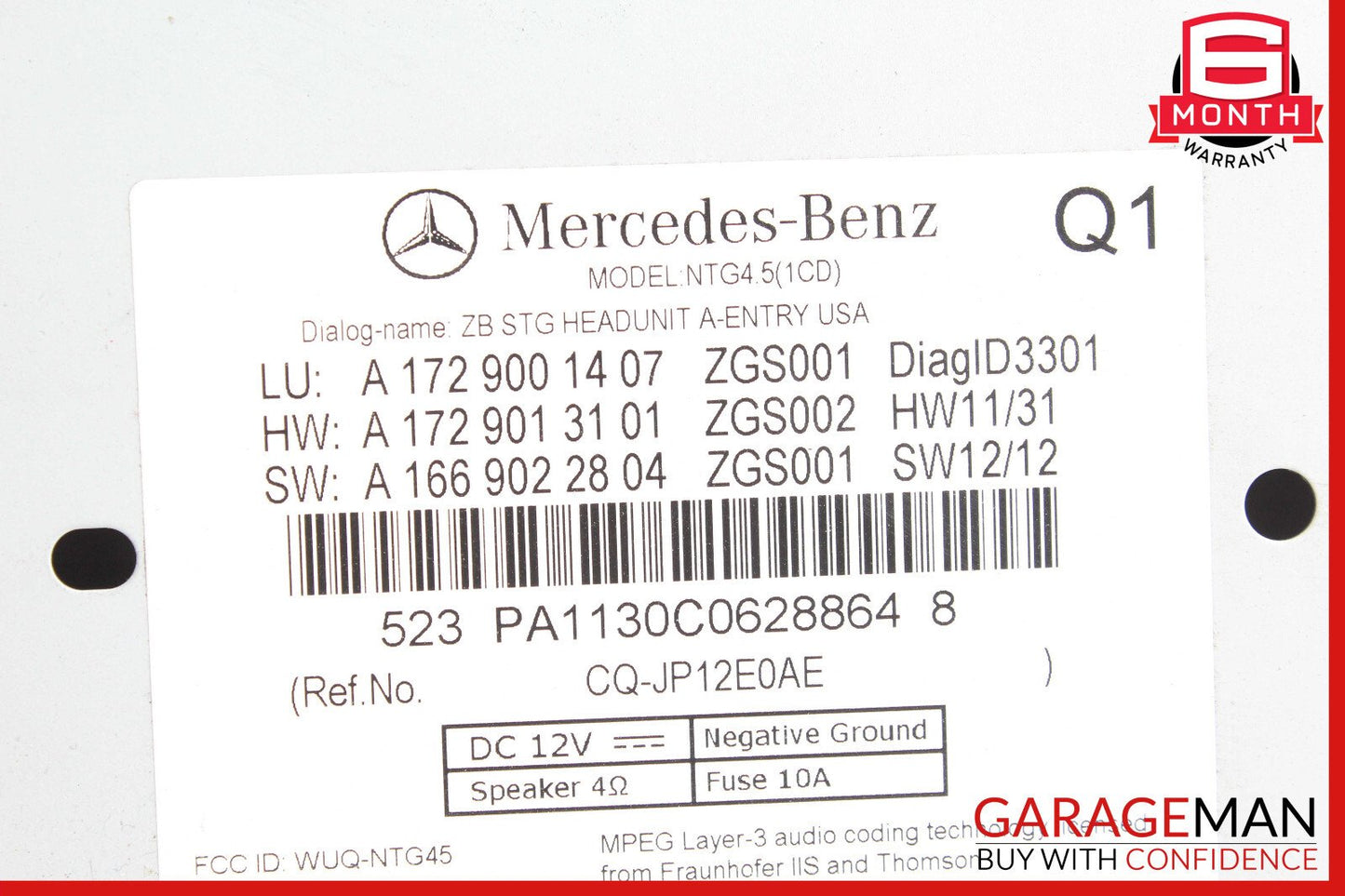 12-16 Mercedes R172 SLK250 SLK350 Navigation Command Head Unit DVD CD Audio OEM