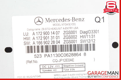 12-16 Mercedes R172 SLK250 SLK350 Navigation Command Head Unit DVD CD Audio OEM
