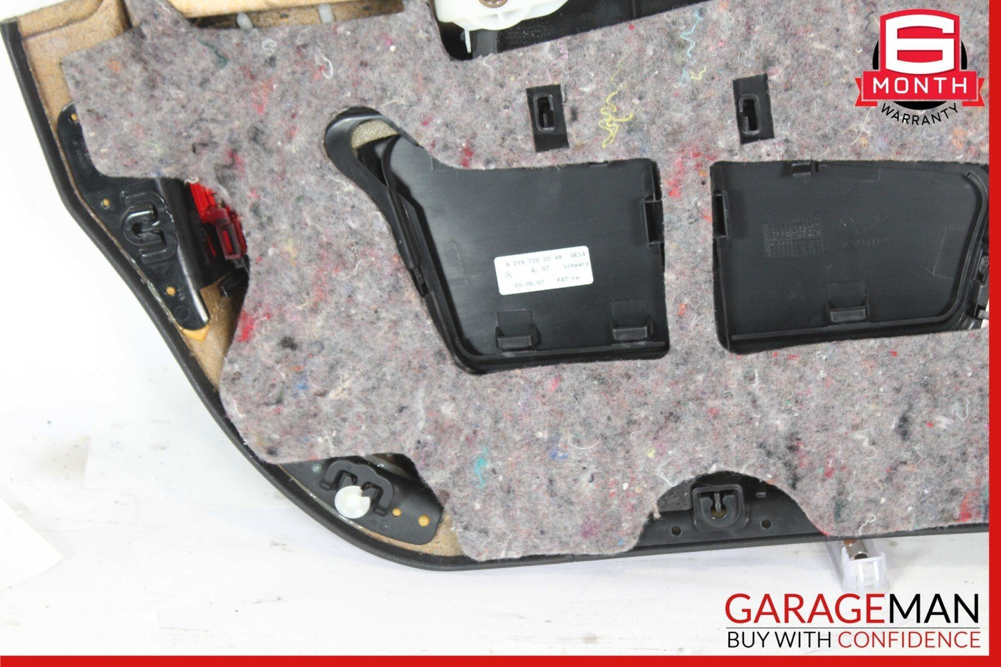 06-10 Mercedes W219 CLS63 AMG Front Right Passenger Interior Door Panel Black