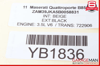 03-11 Maserati Quattroporte M139 Rear Left Side Seatbelt Retractor OEM
