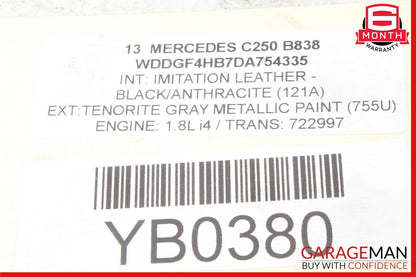 12-15 Mercedes W204 C250 Engine Ignition Coil Spark Plug 0001502580 Set of 4 OEM