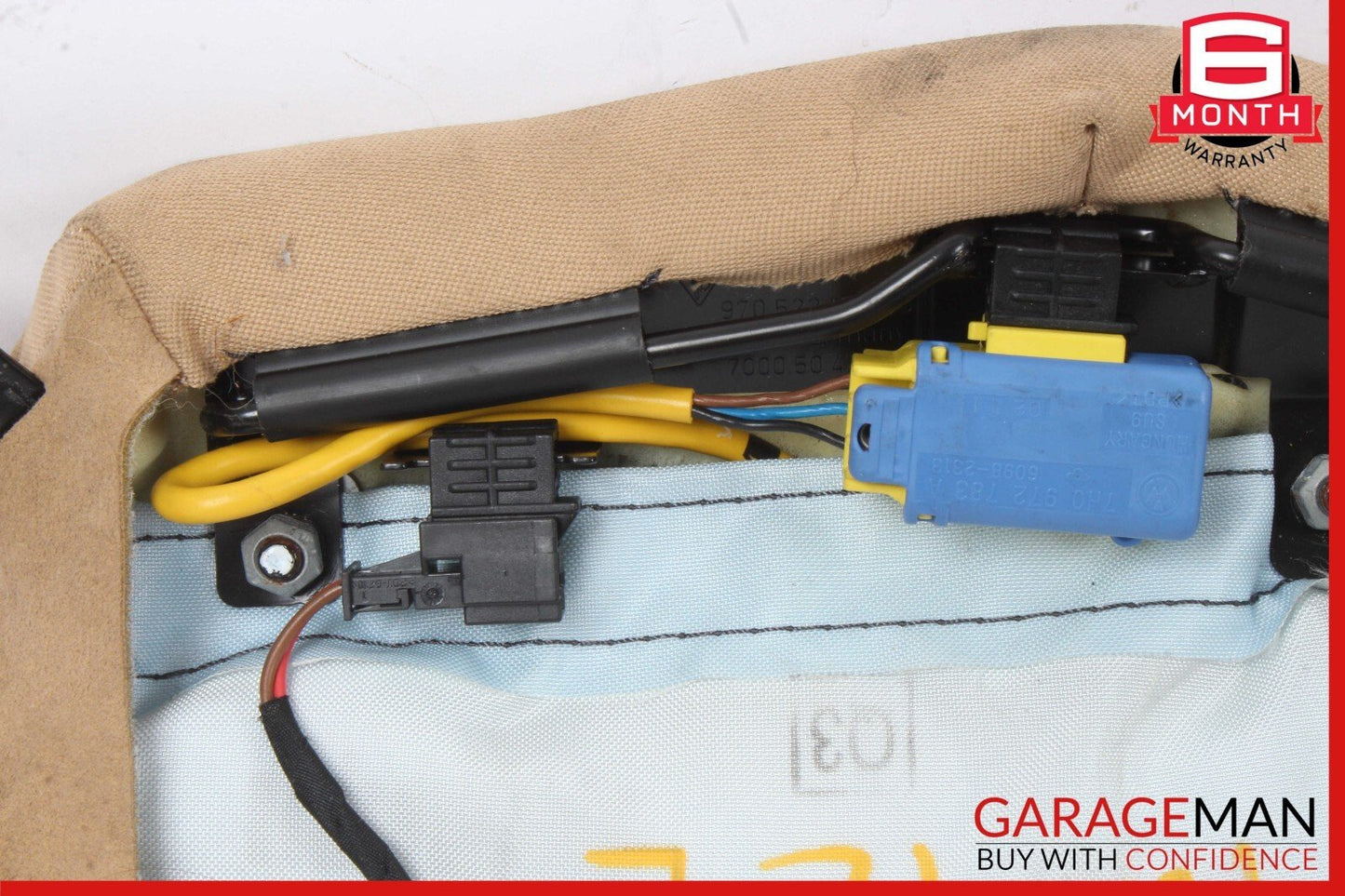 10-16 Porsche Panamera 970 Rear Left Side Seat Bolster Trim Module Assy Beige