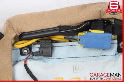 10-16 Porsche Panamera 970 Rear Left Side Seat Bolster Trim Module Assy Beige