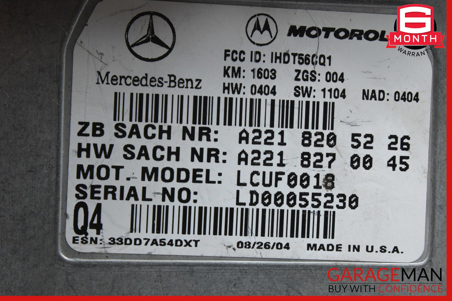03-06 Mercedes W209 CLK320 E320 Voice Phone Communication Control Module Unit