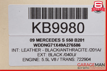 07-13 Mercedes W221 S550 CL550 Electronic Parking Button Switch 2215401445 OEM