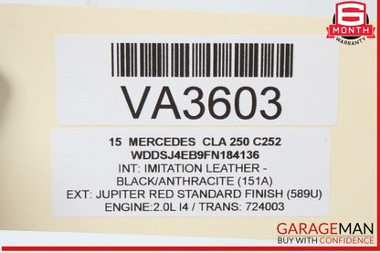 12-20 Mercedes W117 CLA250 SLK350 Hand Parking Brake Control Module Unit OEM