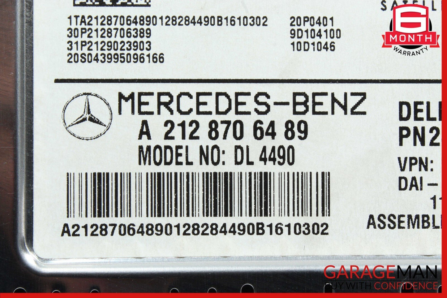 10-17 Mercedes W204 C350 E350 Sirius Satellite Radio Receiver Module Unit OEM