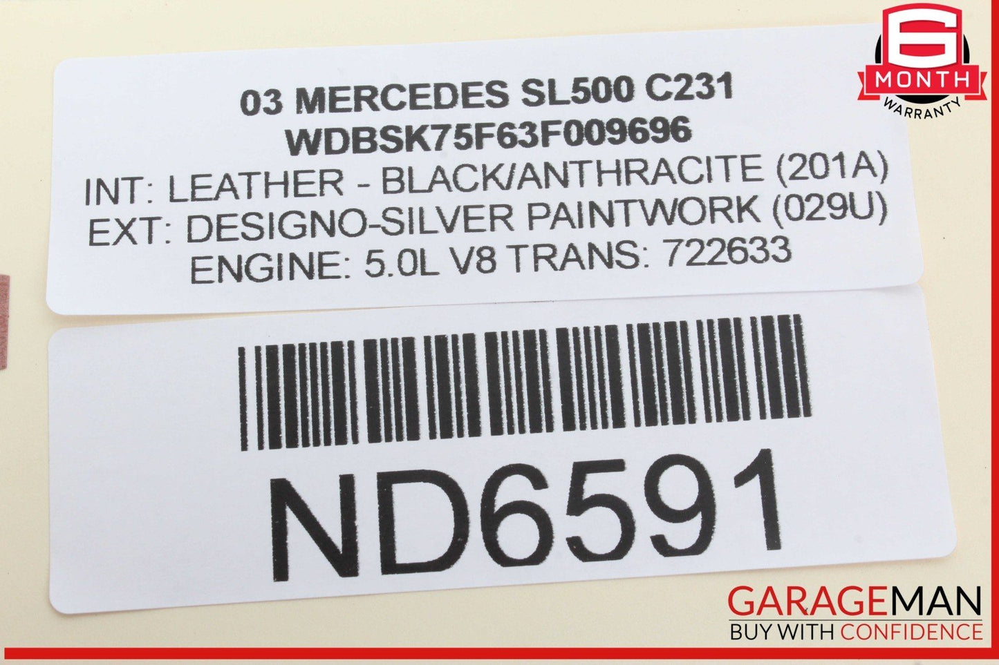00-12 Mercedes R230 SL500 S500 Seat Vacuum Pump Reservoir Tank 2208050119 OEM