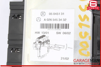 03-12 Mercedes R230 SL500 SL55 AMG SL550 Rear SAM Fuse Box Relay Module OEM