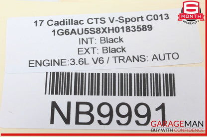 14-19 Cadillac CTS V-Sport Rear Trunk Lid Lock Latch Actuator 13513995 OEM