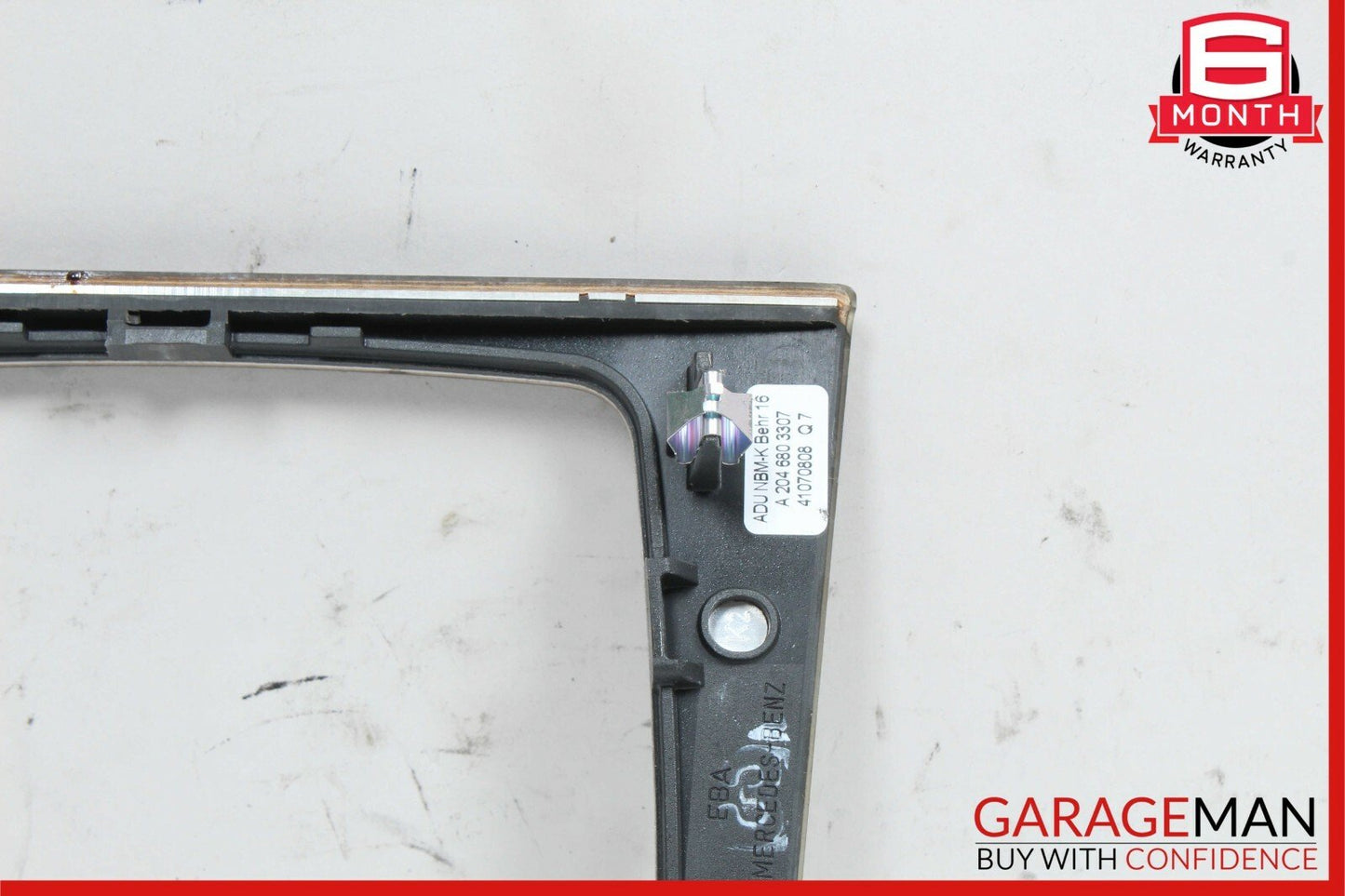 08-15 Mercedes W204 C300 C63 AMG Center Console Gear Shift Trim Bezel Cover Wood