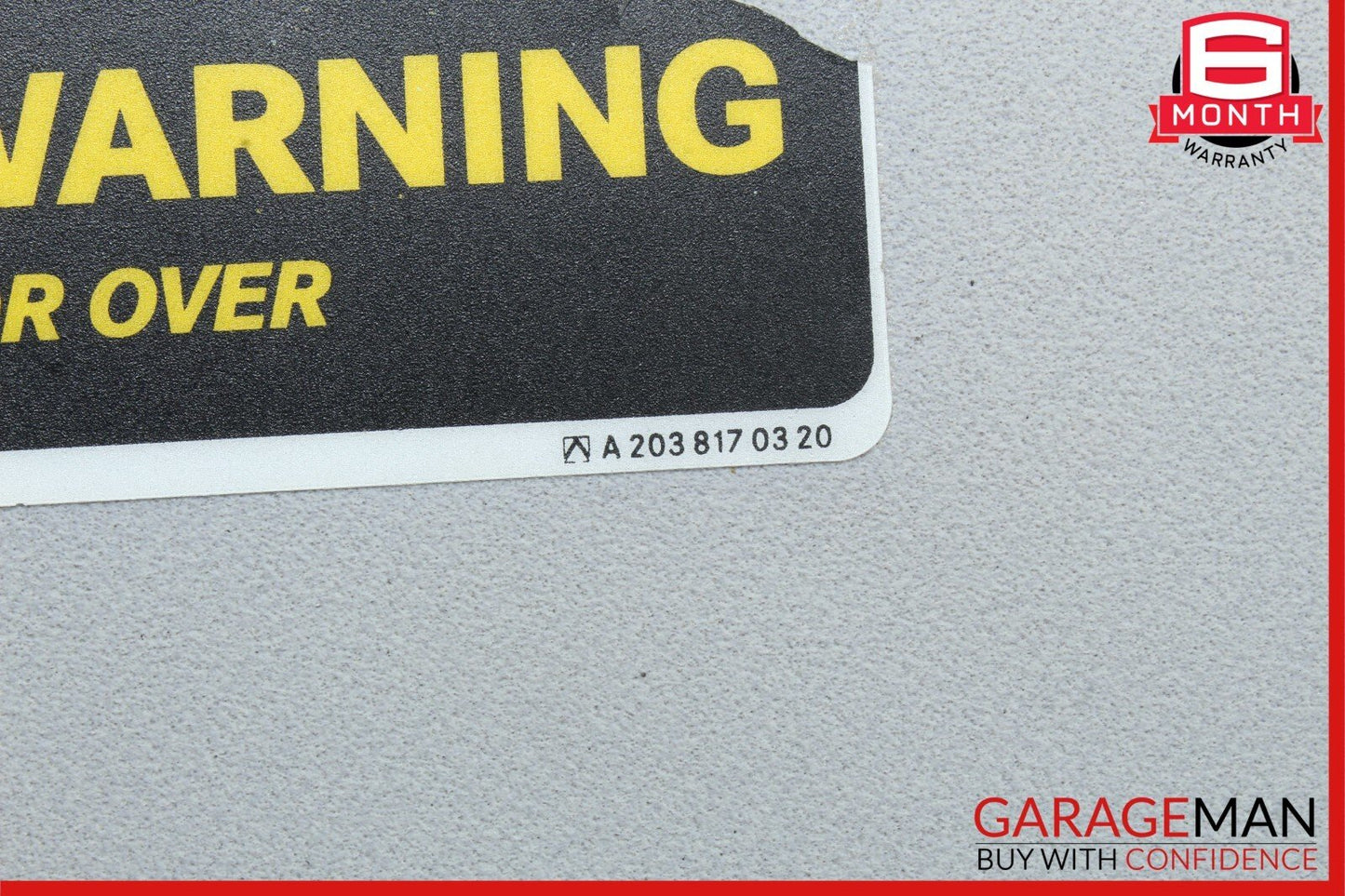 01-07 Mercedes W203 C240 C32 AMG Front Right Side Sunvisor Sun Visor Grey OEM