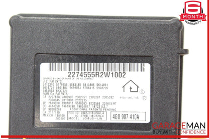 12-18 Audi Q5 A4 A6 A7 Garage Door Homelink Control Module Unit 4G0907410A OEM