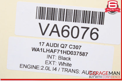 17-19 Audi Q7 Front Right Passenger Side Seat Power Adjustment Control Switch