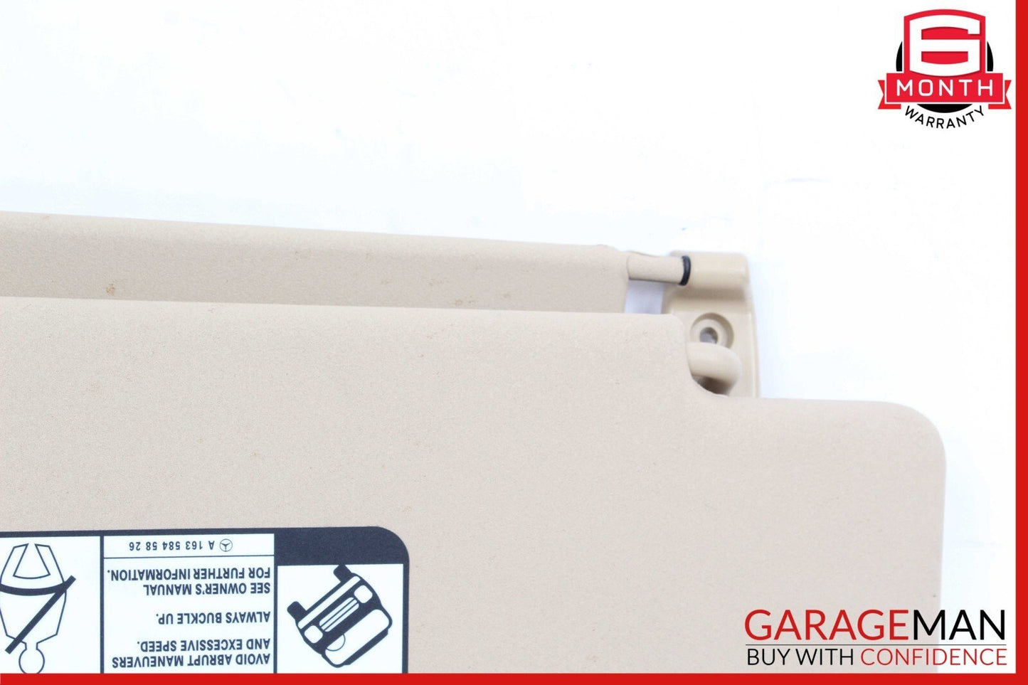 06-12 Mercedes X164 GL450 Front Left Side Sun Visor Sunvisor Shade Brown OEM