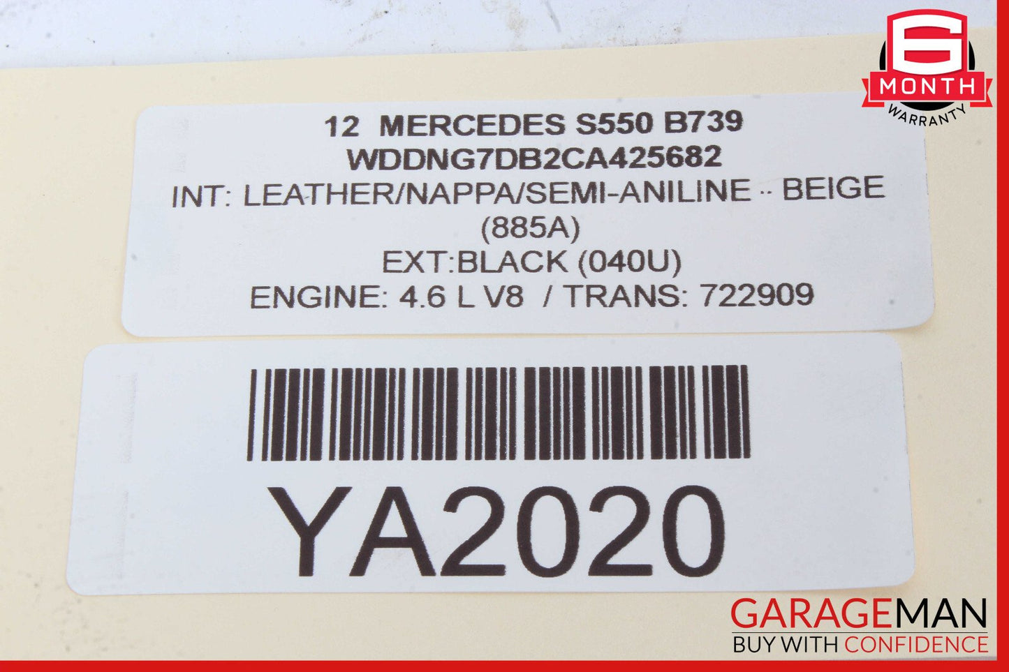 07-13 Mercedes W221 S550 Rear Trunk Lid Latch Lock Actuator OEM