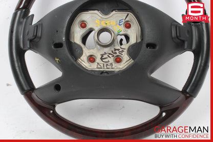 10-14 Mercedes W221 S550 S600 Steering Wheel w/ Paddle Shifters Black Wood OEM
