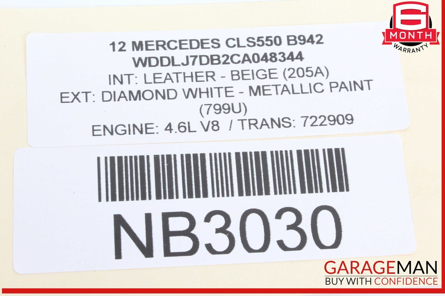 12-18 Mercedes W218 CLS550 CLS63 Rear Left  Side Exterior Door Handle OEM