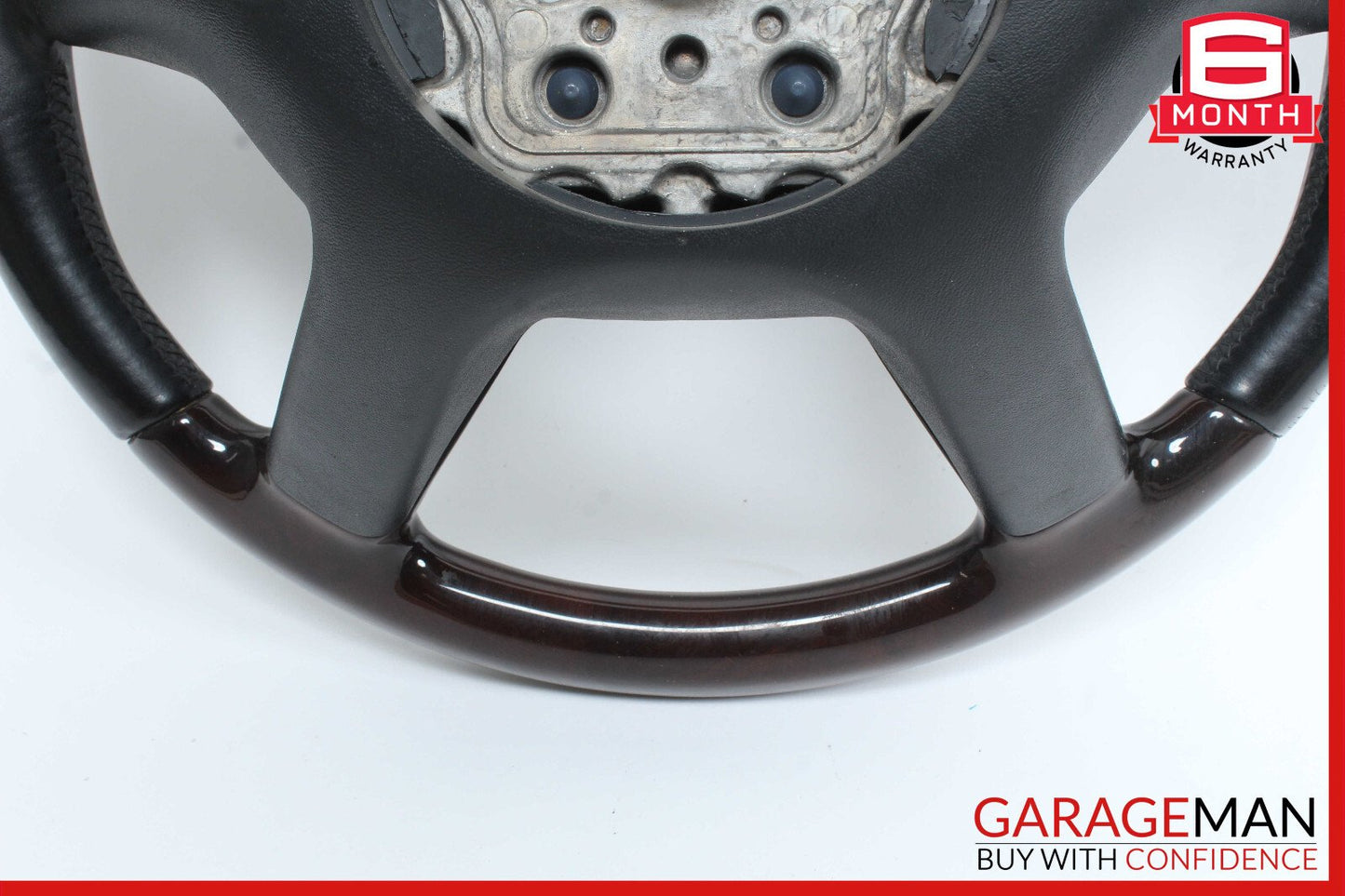 07-10 Mercedes W221 S550 Driver Steering Wheel w/ Paddle Shifters Wood OEM