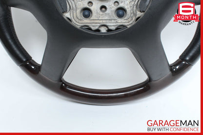 07-10 Mercedes W221 S550 Driver Steering Wheel w/ Paddle Shifters Wood OEM