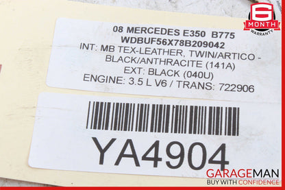05-13 Mercedes W211 E350 C300 SLK350 M272 Ignition Coil Set of 6 0001502780 OEM